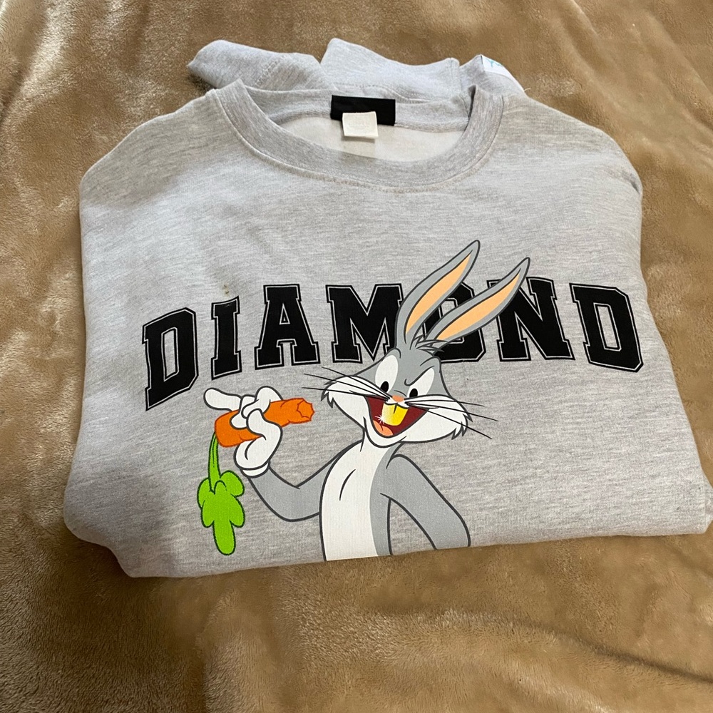 Men’s Crewneck sweater. Diamond Supply Co. Looney Tunes. New.